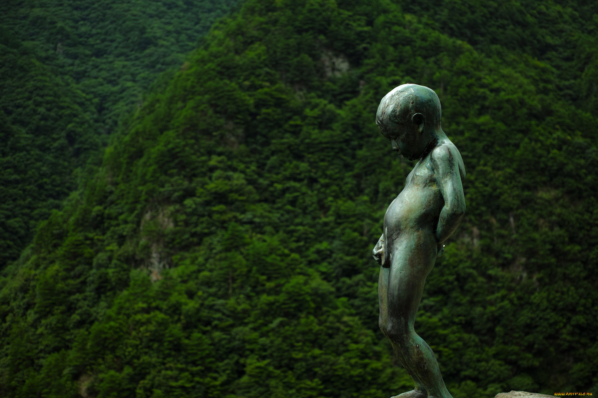 manikin, peeing, boy, iya, valley, tokushima, japan, , , , , , , , , , 